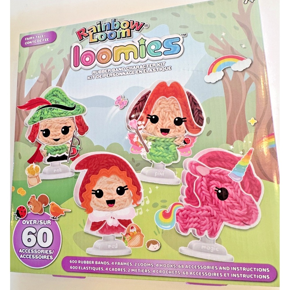 Rainbow‎ Loom Loomies Fairy Tale 4 Character Unicorn Rubber Band Kit 600 Bands